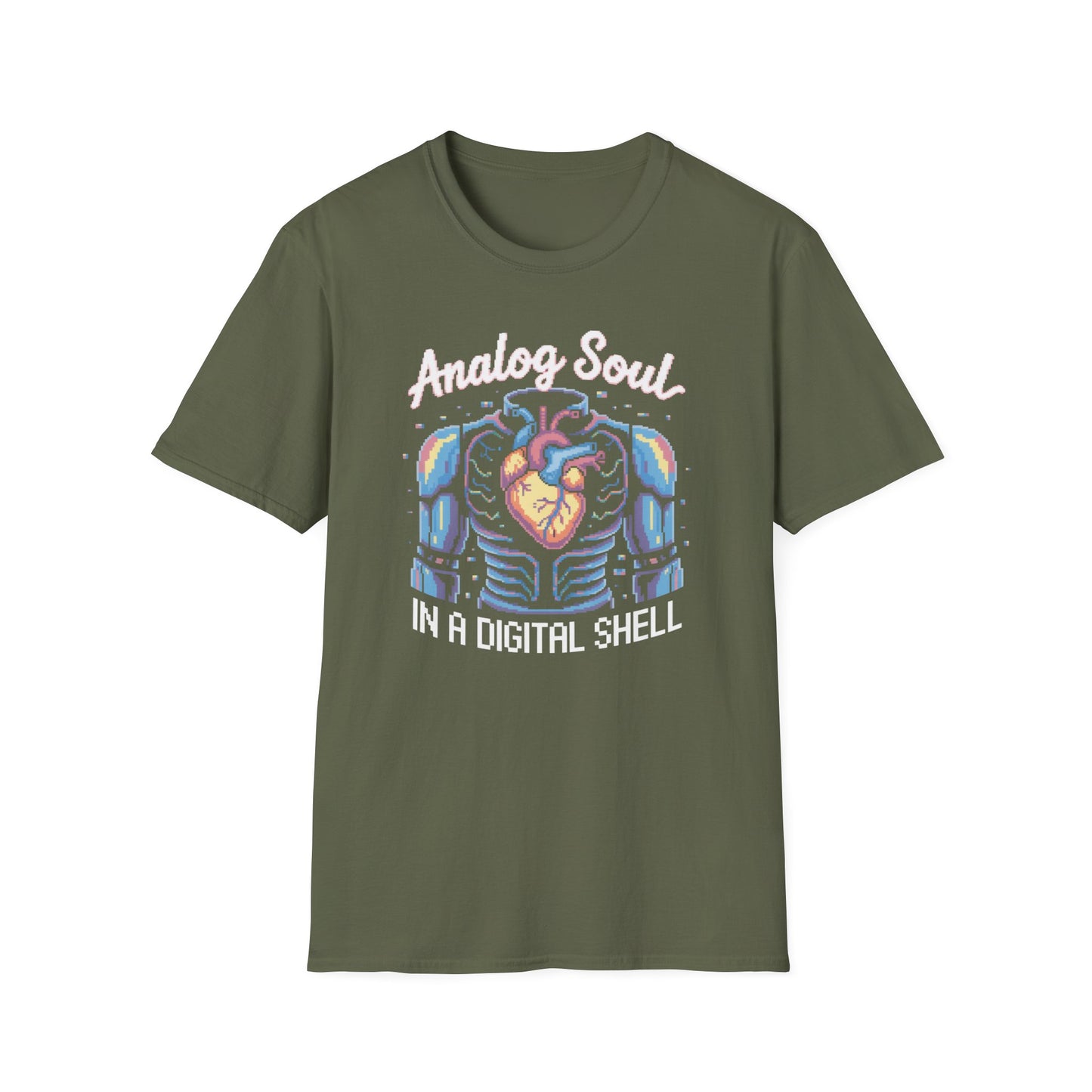 Analog Soul in a Digital Shell T-shirt