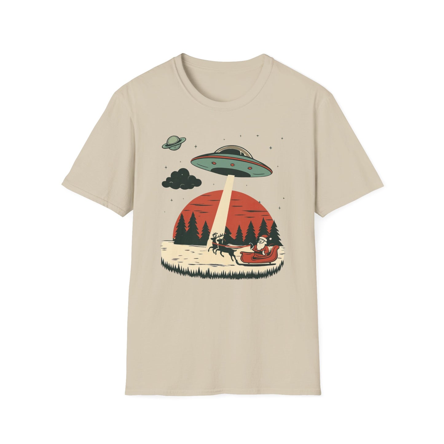 Alien Abduction Santa T-Shirt