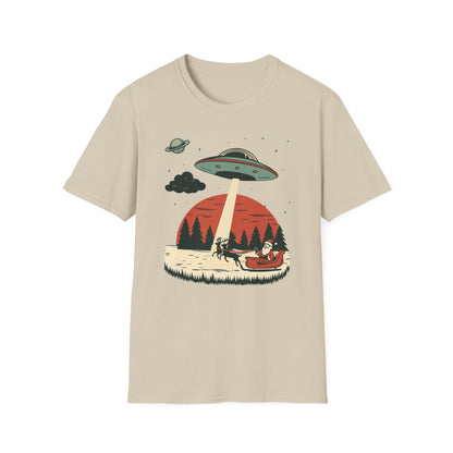 Alien Abduction Santa T-Shirt