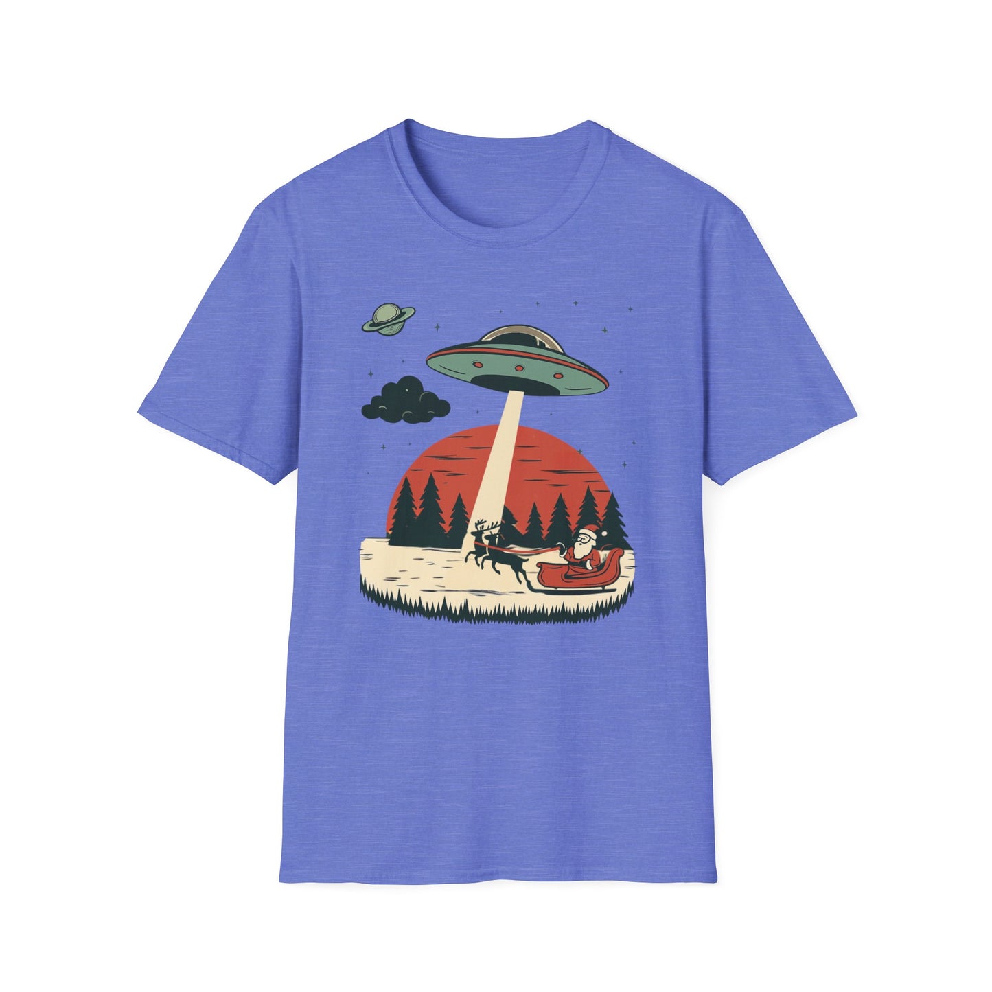 Alien Abduction Santa T-Shirt