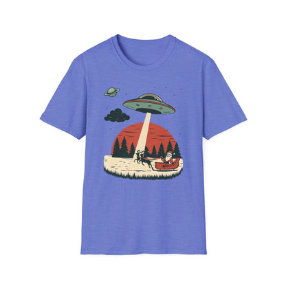 Alien Abduction Santa T-Shirt