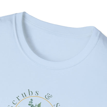 Flowers Scrubs & Scripture t-shirt