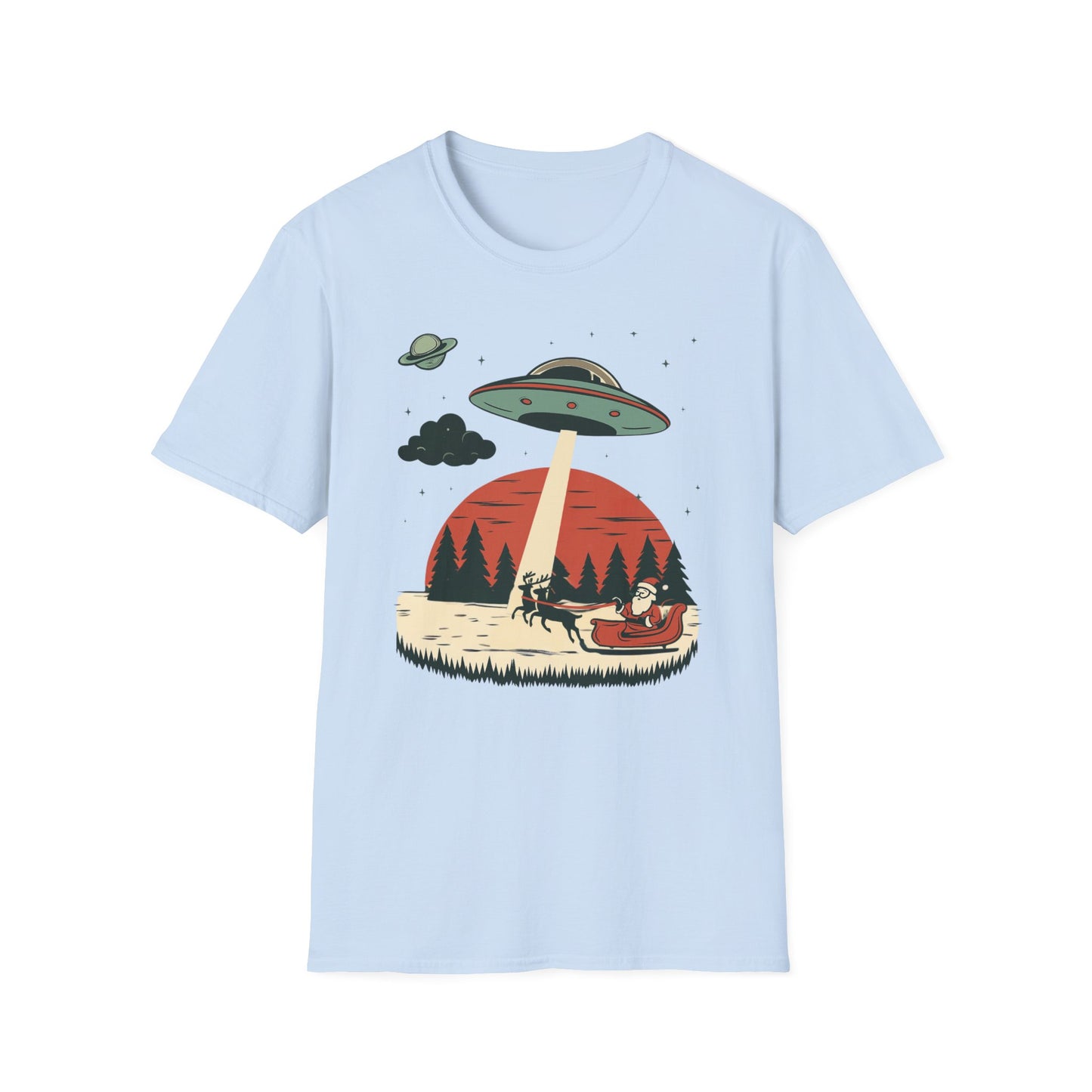 Alien Abduction Santa T-Shirt