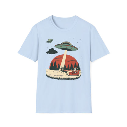 Alien Abduction Santa T-Shirt
