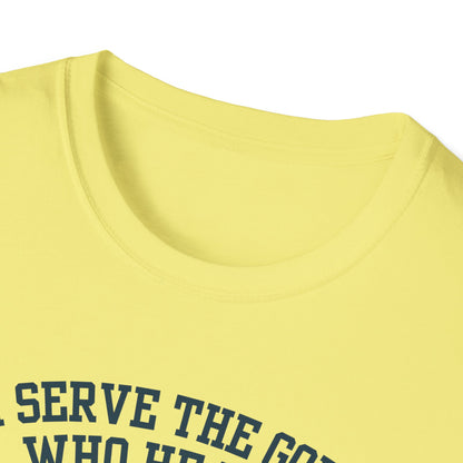 I serve the God who heals t-shirt