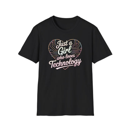 Girl Loves Technology T-shirt