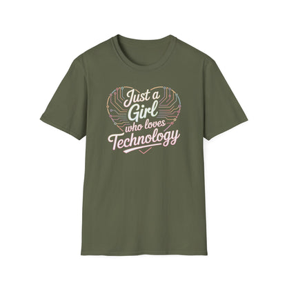 Girl Loves Technology T-shirt
