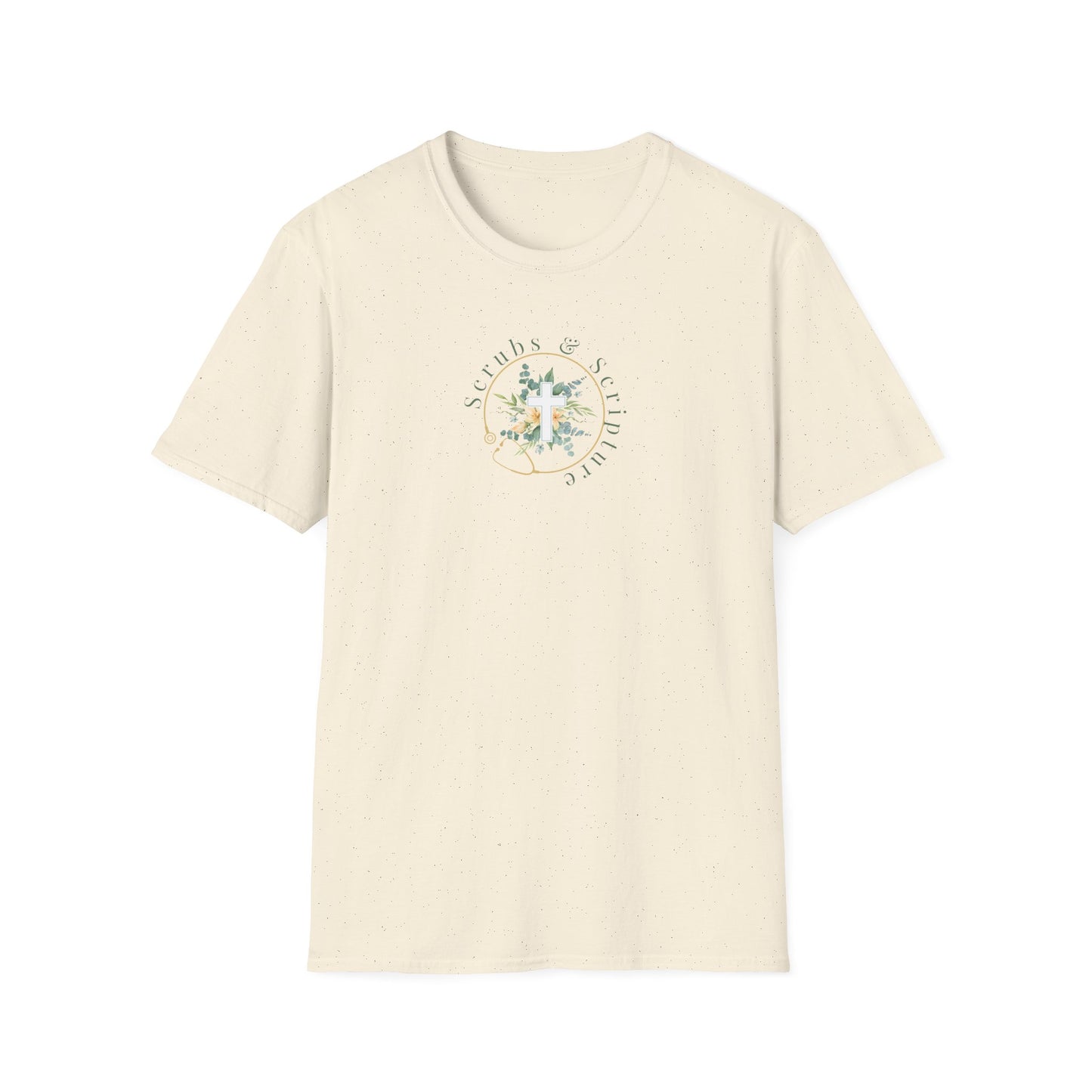 Flowers Scrubs & Scripture t-shirt