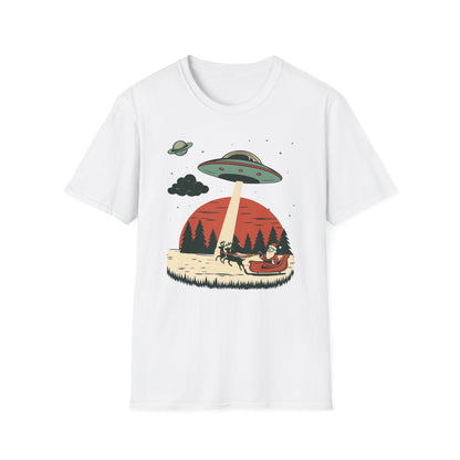 Alien Abduction Santa T-Shirt
