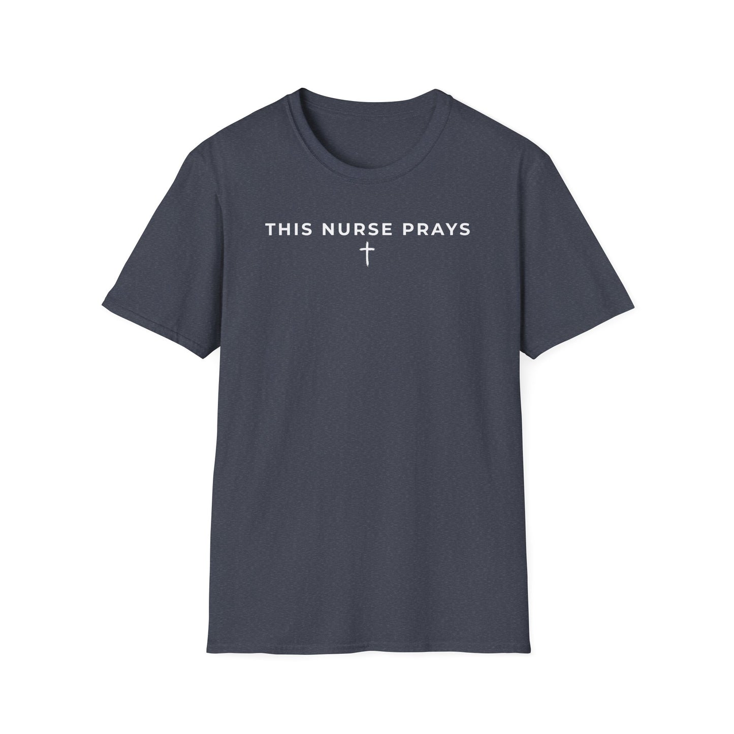 Single line: This Nurse Prays T-Shirt
