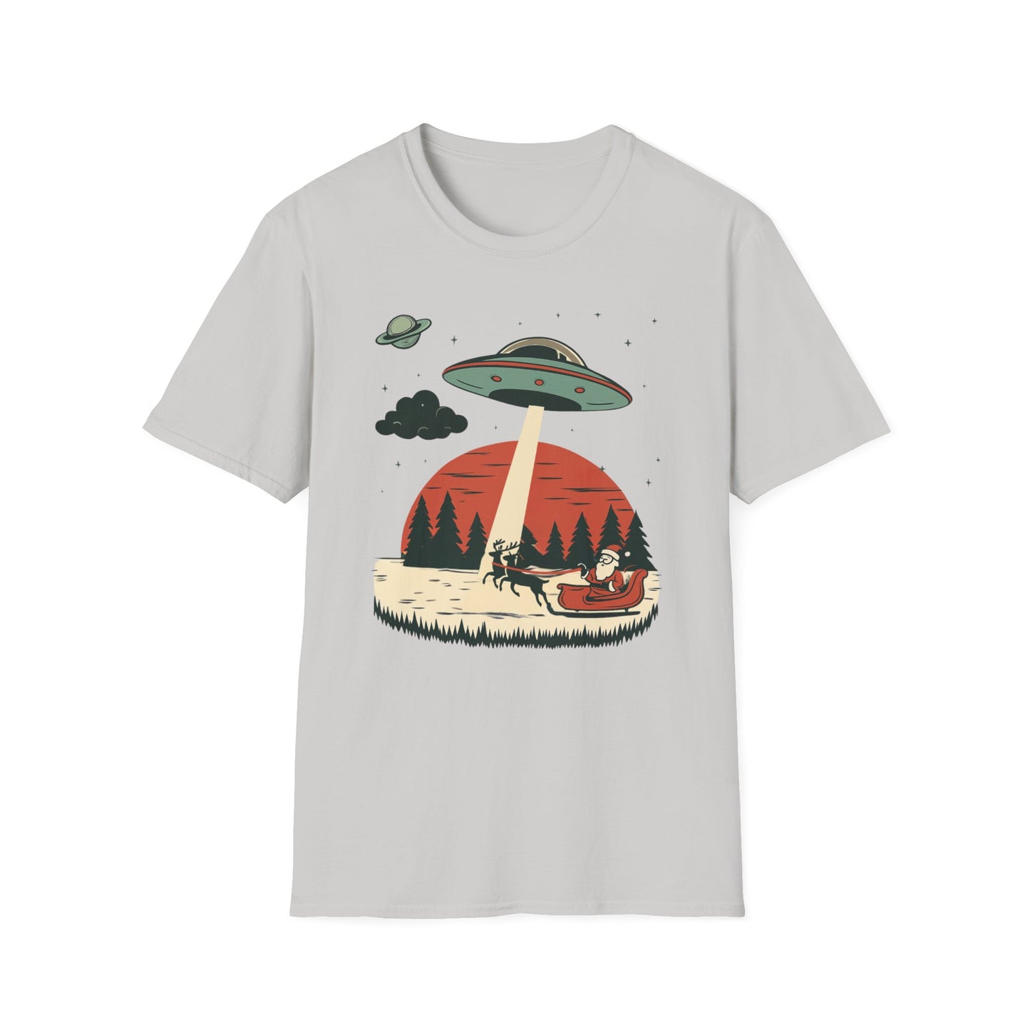 Alien Abduction Santa T-Shirt