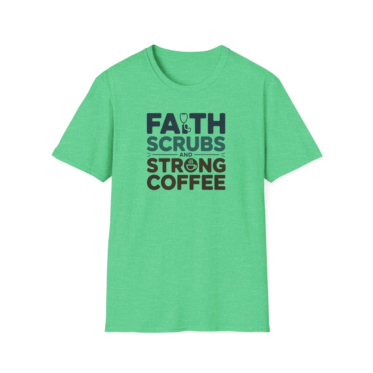 Faith, Scrubs & Strong Coffee t-shirt