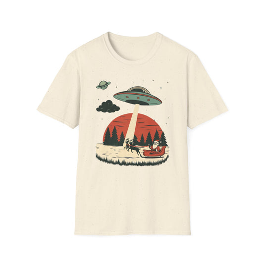 Alien Abduction Santa T-Shirt