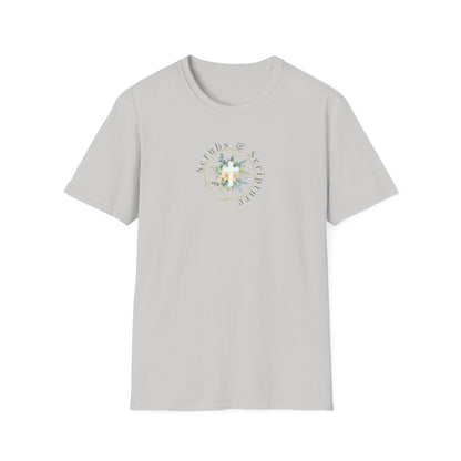Flowers Scrubs & Scripture t-shirt